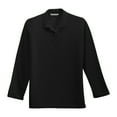 thumbnail image 5 of Yellow Rooster Women's Silk Touch Long Sleeve Polo Shirt Black XS, 5 of 6