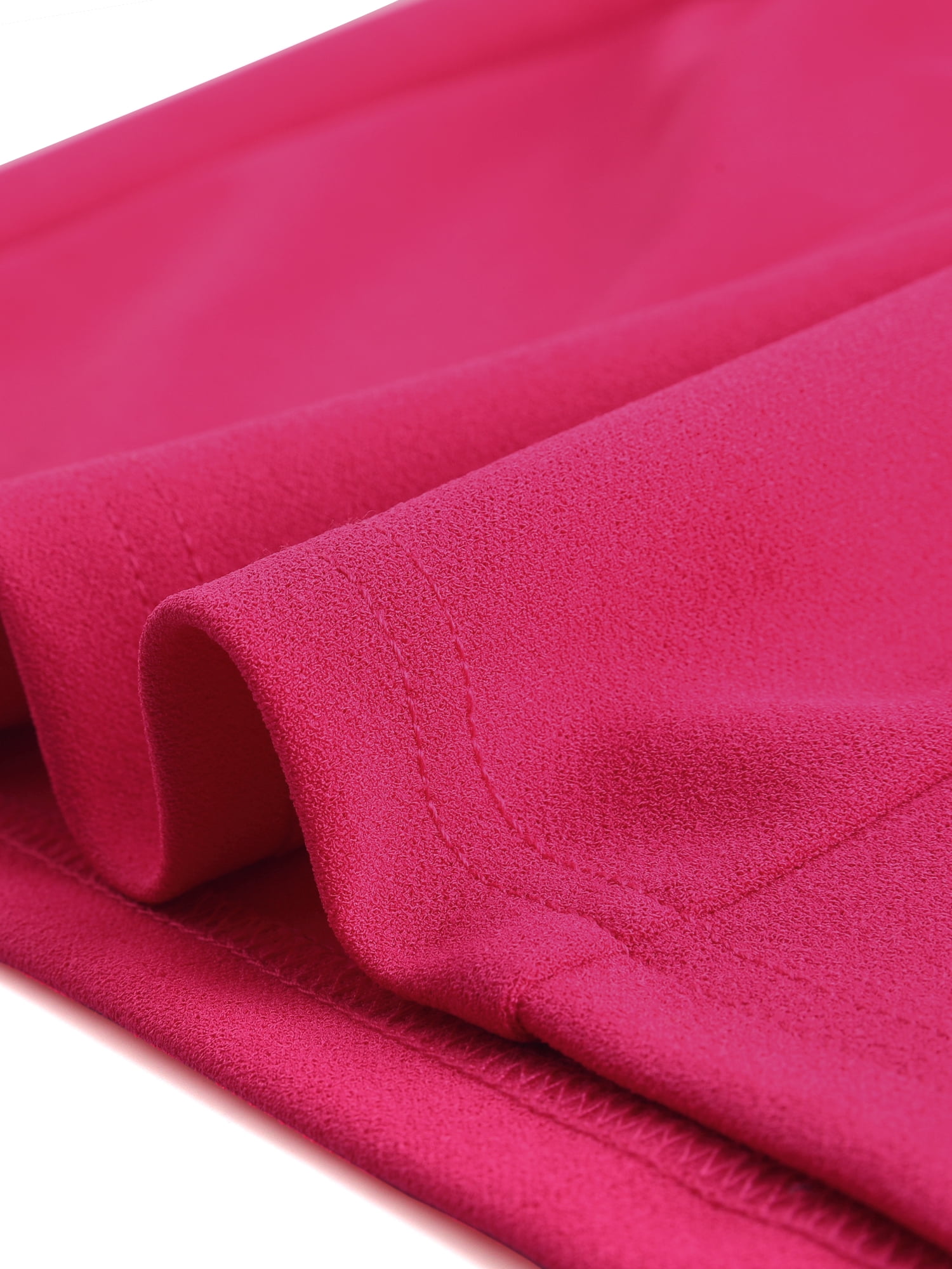 DARING DIVA Pencil Sleeveless Wrap V Neck Belted Office Dresses XS Fuchsia