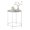 White, variant on VASAGLE Round Side Table, Glass End Table with Metal Frame, Gold Coffee Table with Modern Style, for Living Room, Balcony, Bedroom, Gold Color