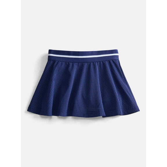 Athletic Works Girls' Mesh Skort, Sizes 4-18 & Plus