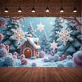 thumbnail image 6 of Snowflake Design Snowflake Banner Lighted Christmas Banner White Theme Winter Holiday Banner for Winter Party Christmas Decoration Holiday Celebration, 6 of 9