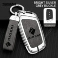 thumbnail image 4 of Car key case cover keychain For Baojun D 3 buttons 530 630 510 730 360 560 RS-5 Zinc alloy+leather Car-Styling Accessories, 4 of 19