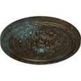 thumbnail image 3 of Ekena Millwork 11 1/2"OD x 1"P Palmetto Ceiling Medallion, Hand-Painted Bronze Blue Patina, 3 of 7