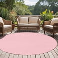 thumbnail image 5 of Light Pink Round Rugs 5ft, Farmhouse Solid Pink Color Modern Art Non Slip Washable Rug Runner, Low Pile Indoor Floor Carpet Mat Bathroom Rugs for Living Room, Bedroom, Kids Room, 5 of 9