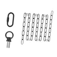 thumbnail image 4 of Cadena de lámparas de lámpara industrial, kit de lámpara industrial, 10 pies, ajustable de la cadena de extensión fácil de usar para la lámpara para, 4 of 8