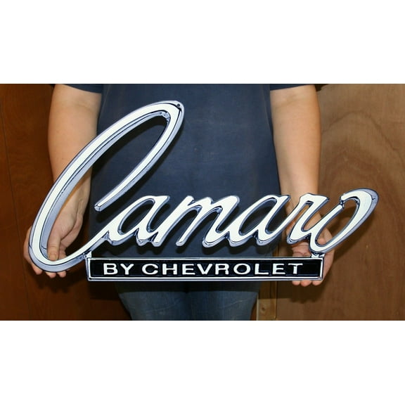 Chevrolet Camaro Metal Sign 1968-69 Header Deck Flat Metal Sign