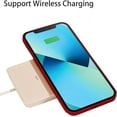 thumbnail image 6 of for Silicone Wallet Case iPhone 14 Case with Card HolderShock-Absorbing，Never Broke Soft Slim Wallet Case Holder Compatible with for Women and Men-Red, 6 of 6