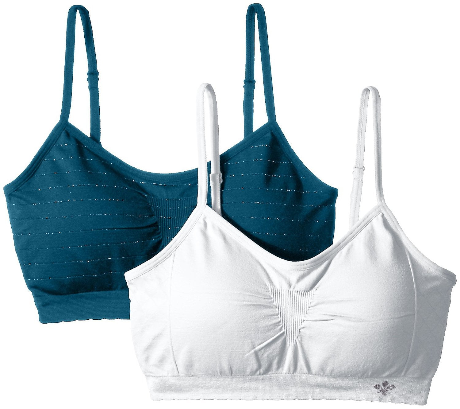 Lily of France Dynamic Duo Women`s 2-Pack Seamless Bralette, XXL0,  Black/Barely : : Clothing, Shoes & Accessories