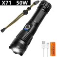 thumbnail image 1 of Ultra Powerful LED Flashlight 5000 Lumens USB Rechargeable, Extremely Bright Tactical Torch Light, 1 of 4