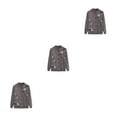 thumbnail image 2 of Transemion Femmes Âgées Tricot Pull Exécution Exquise Cadeaux Réfléchis Chaud M Kaki 3Set, 2 of 6