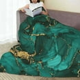 thumbnail image 6 of Pofeuu Green Gold Glitter Print Ultra-Soft Micro Fleece Blanket,for Bed Or Sofa,All Season Throw Blankets Flannel Blanket-50"x40", 6 of 7