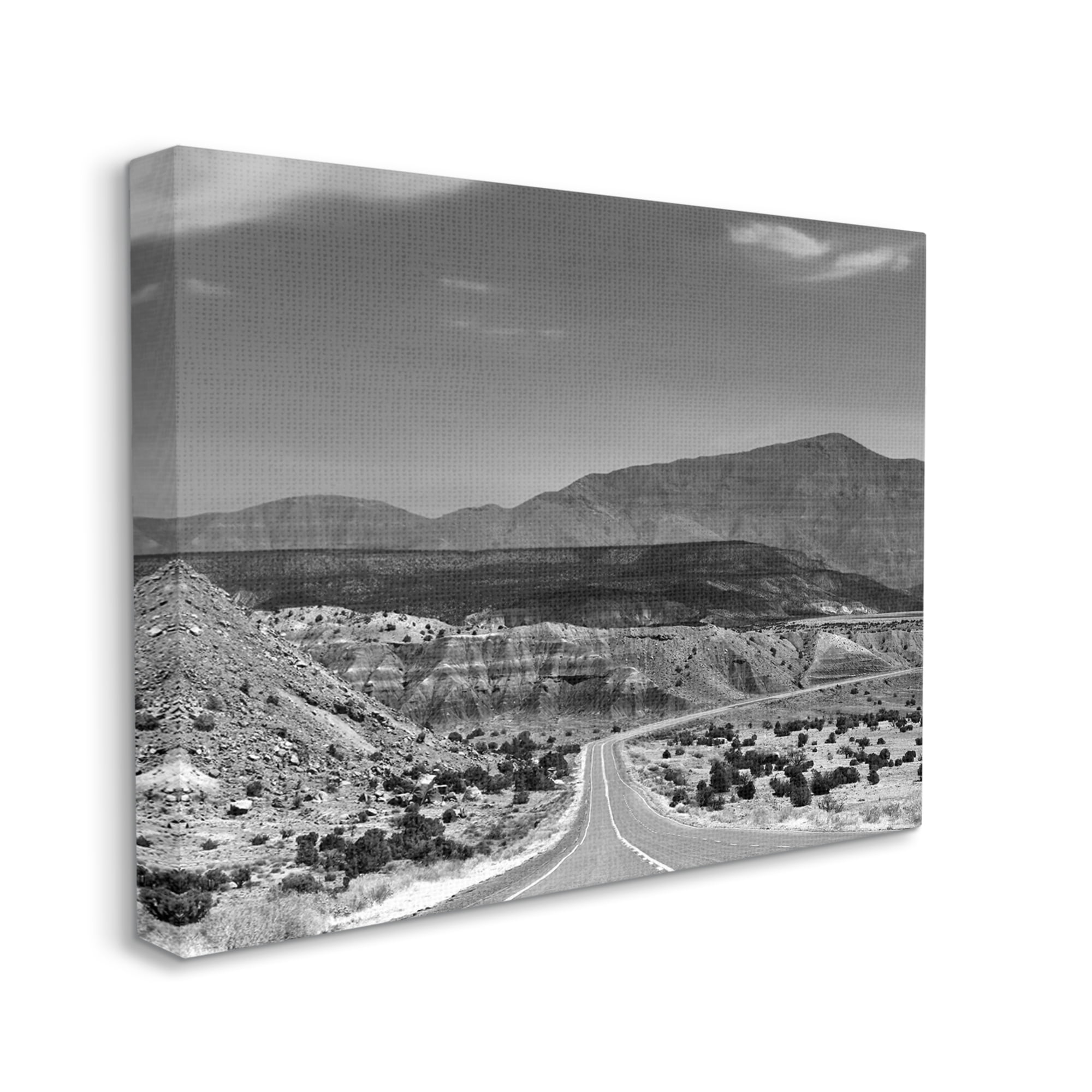 Stupell Industries Desert Canyon Road Landscape Photography Gallery Wrapped Canvas Art Print Wall Art, 48 x 36