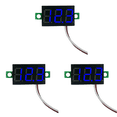 thumbnail image 1 of DC5-30V Mini voltímetro digital LED dos cables 0 28 pulgadas pantalla digital ajustable protección polaridad inversa (azul), 1 of 3
