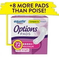 Equate Options Women's Incontinence Pads, Maximum Absorbency, Long Length (72 Count)