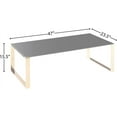 thumbnail image 5 of Cortesi Home Remini Coffee Table, Gold Metal and Black Glass, 5 of 7