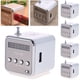 thumbnail image 3 of 5 uds TD-V26 Mini Radio FM Likrtyny altavoces digitales con receptor compatible con tarjeta TF plateado, 3 of 4