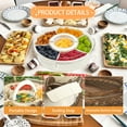 thumbnail image 2 of Neasyth 2Pack Divided Rotating Serving Tray with Lid & Handle for Fruits Snacks Veggie Charcuterie, Snackle Box Container, 2 of 8