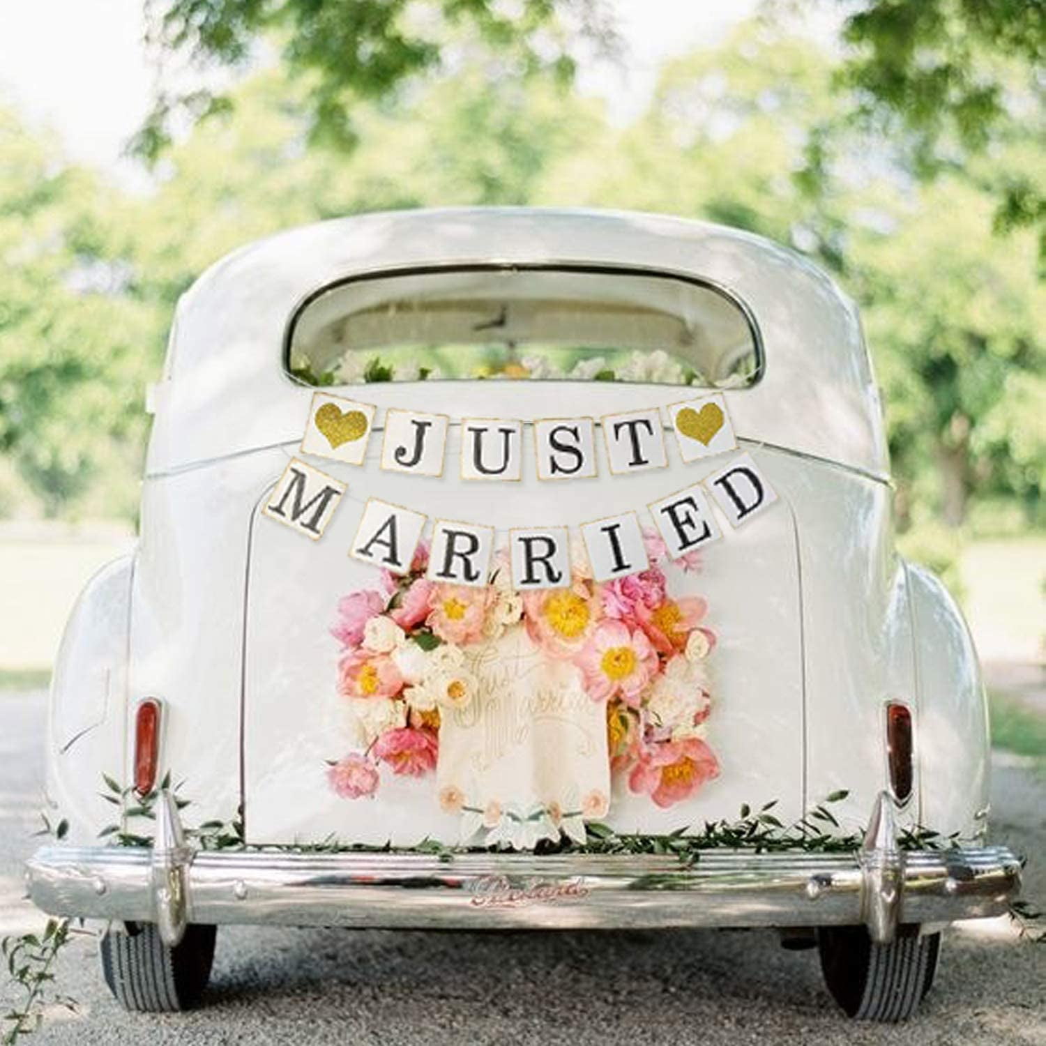 Just Married Banner Car Decorations Gold Glitter Just Married Sign Garland For Bridal Shower Decorations Photo Props And Car Decorations Walmart Com Just Married Banner Car Decorations Gold Glitter Just Married Sign Garland For Bridal Shower Decorations Photo Props And Car Decorations Walmart Com