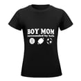 thumbnail image 5 of Boy Mom Women’s Short Sleeve Cotton T-Shirt HD Graphic Printed Tee Casual Crew Neck Top XL, 5 of 7