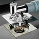 thumbnail image 1 of Adaptador de desagüe de piso de 3 vías de acero inoxidable 304 | Diámetro de tubería pequeño para lavadora y secadora | Filtro antiobstrucción y sello antiolores | Ajuste universal para lavandería y, 1 of 3