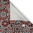 thumbnail image 5 of Ambesonne Mandala Grommet Curtain, Oriental Flower Mosaic Art, 50" x 120", Orange White Black, 5 of 6