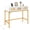 White+ Golden, variant on Costway Console Table with LED Lighting & Charging Station,Entryway Table with 3 Drawers White+ Golden