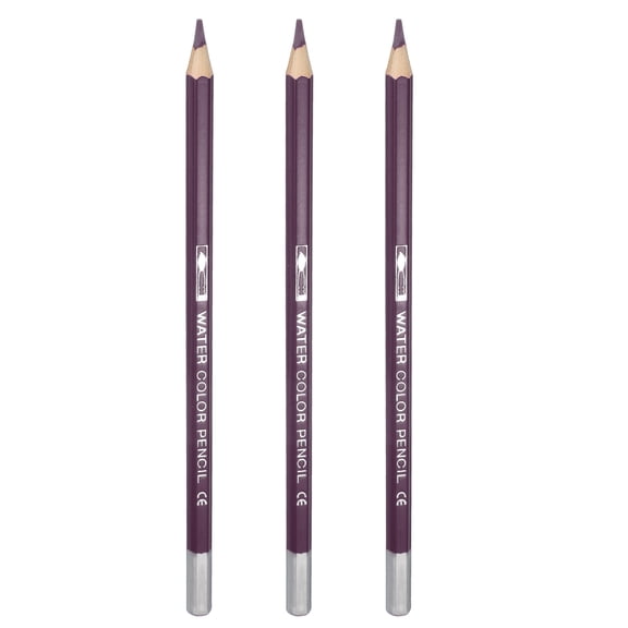 Uxcll Watercolor Pencils, Purple Jam Color Pencil Set Sketch Coloring Drawing Colored Pencils Bulk Artist Drawing Supplies for Adult Coloring Book Blending, 3 Pcs