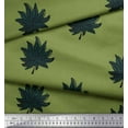 thumbnail image 3 of Soimoi Cotton Voile Fabric Leaves Block Printed Craft Fabric by The Yard 56 Inch Wide, 3 of 3