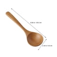 thumbnail image 2 of TABLZONE 4Pcs Beech Wood Soup Spoons with Ergonomic Handles Natural Khaki Wooden Kitchen Utensils for Cooking, 2 of 8