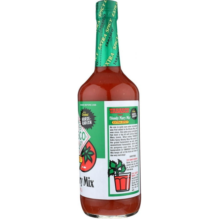 Tabasco Spicy Bloody Mary Mix in 32 Ounce Bottles - Bundled by