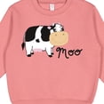thumbnail image 3 of Inktastic Moo Says the Cow Toddler Sweatshirt, 3 of 4