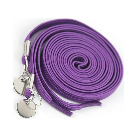 FRCOLOR  Stretch Shoelaces for Sports Shoes Round Elastic Ties Women's Purple