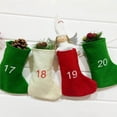 thumbnail image 3 of pitrice 24 Pcs Bas de Noël Calendrier de l'Avent Bas de Noël Durables Doux Calendrier de Compte à Rebours de Noël Ornement de Cheminée pour Porte de Lit Fenêtre, 3 of 8