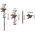 thumbnail image 2 of Happon Rain Gauge Outdoor-7" Capacity Upgrade Glass Rain Gauge with Stake-Freeze-Proof Outdoor Hummingbird Rain Gauge-Perfect Garden, Patio, and Lawn Decoration, 2 of 7