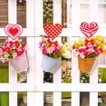 thumbnail image 6 of Rustic Wooden Valentine Yard Decor - 6 Pack Heart Shaped Outdoor Valentines Decorations, Red & Pink Stakes for Garden, Lawn, Patio, 6 of 8