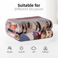 thumbnail image 5 of Custom Blanket with Photos Text Personalized Blankets for Adults-Customized Picture Blanket Throw for Dad Mom Woman Friends Couple Boyfriend Girlfriend Mom Best Friend on Fathers Mothers Day 50"X40", 5 of 6