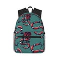 thumbnail image 1 of Disketp Snake And Rose Mochila Ligera Clásica con Múltiples Bolsillos, Mochila Casual para Hombre y Mujer, Ideal para Escuela, Trabajo y Viajes, 1 of 6