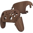 thumbnail image 4 of eXtremeRate Wood Grain Faceplate Backplate Handles for Nintendo Switch Pro Controller, Soft Touch Grip Replacement Housing Shell Cover Buttons for Nintendo Switch Pro - Controller NOT Included, 4 of 8