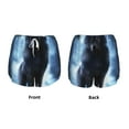 thumbnail image 5 of Picia Night Scene of Wolves Pattern Women's 2 in 1 Athletic Running Shorts High Waisted Workout Casual Gym Sweat Shorts with Comfy Liner Zipper Pockets-Small, 5 of 9