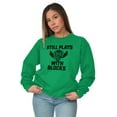 thumbnail image 4 of Still Plays With Blocks Mechanic Sweatshirt for Men or Women Brisco Brands L, 4 of 6