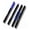 Black+Blue, variant on 4-Section Mop & Broom Handle, 57 Inch/145cm Heavy Duty Pole with EVA Foam Soft Grip, Standard American Threading, Universal Replacement Handle for Most Mop and Broom Heads (Black+Orange)