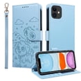 thumbnail image 1 of Funda Cartera GANGXUN con Diseño de Perrito en Relieve para iPhone 11 , Protección 360° con Ranuras y Correa Desmontable, 1 of 6