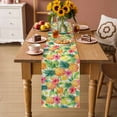 thumbnail image 2 of Summer Pineapple Table Runner 90 Inches, Tropical Fruits Lemon Sage Green Plaid Bed Runner Dresser Scarves Tabletop for Indoor Outdoor Parties/Ceremony/Banquet, 13" x 90", 2 of 9