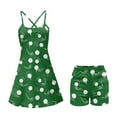 thumbnail image 5 of Psesaysky Women's Summer Sleeveless Mini Dress Golf Print Athletic Spaghetti Strap Built-in Shorts Tennis Sundress with Pockets, Size XS, 5 of 5