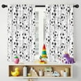 thumbnail image 5 of Blackout Kids Curtains,Gray Soccer Balls Pattern Childrens Insulated Curtains Set Of 2,Bedroom Essentials,Toddler Room Decor 42"x54", 5 of 5