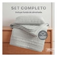 thumbnail image 4 of Edredón Ligero Real Textil + 1 Funda de Almohada, Juego de Colcha Individual, Color Gris Claro, 4 of 7