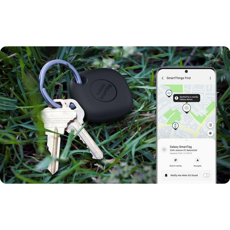 Samsung Galaxy SmartTag Bluetooth Tracker and Item Locator - Black  (Refurbished) 