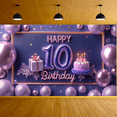 thumbnail image 6 of Yatrandify Colorful Design Happy Birthday Banner Decorative Elements Birthday Party Balloon Decoration Number 10 Celebration Banner for Birthday Party Kids Event Indoor Decor, 6 of 8
