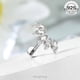 thumbnail image 2 of Silver Curved Cartilage Earring 925 Helix 16G CZ Flat Back 6/8mm, 2 of 5