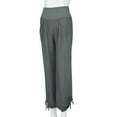 thumbnail image 3 of GZWYHT Linen Pants,Wide Leg Pants,Solid Loose Pants Casual Women Fashion Trouser Buttons Leg Cotton Wide And Plus Size Pants,Flowy Pants,High Waisted Pants,Baggy Pants,Grey,XXL, 3 of 7